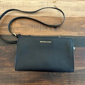 Michael Kors Black Crossbody Minimalist Design